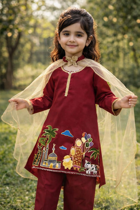 Painted Kids 3-Piece Suit – Festive Wear