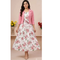 Pink Floral Western Maxi Dress with Cropped Blazer – Custom Made