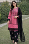 Pink & Black Casual 3-Piece Suit with Floral Trousers – Custom Made