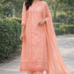 Peach Stitched 3-Piece Casual Suit – Custom Made